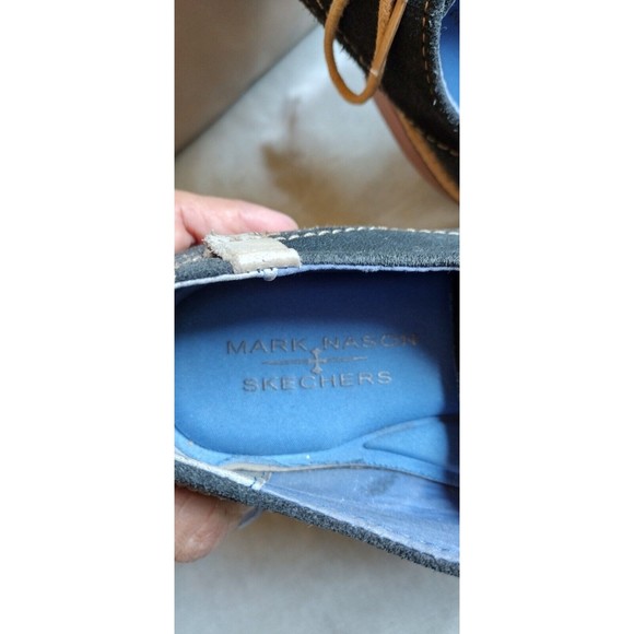 Mark Nason By Skechers Navy Blue Suede Leather Oxford Comfort - Mens Size 10.5 main image 10